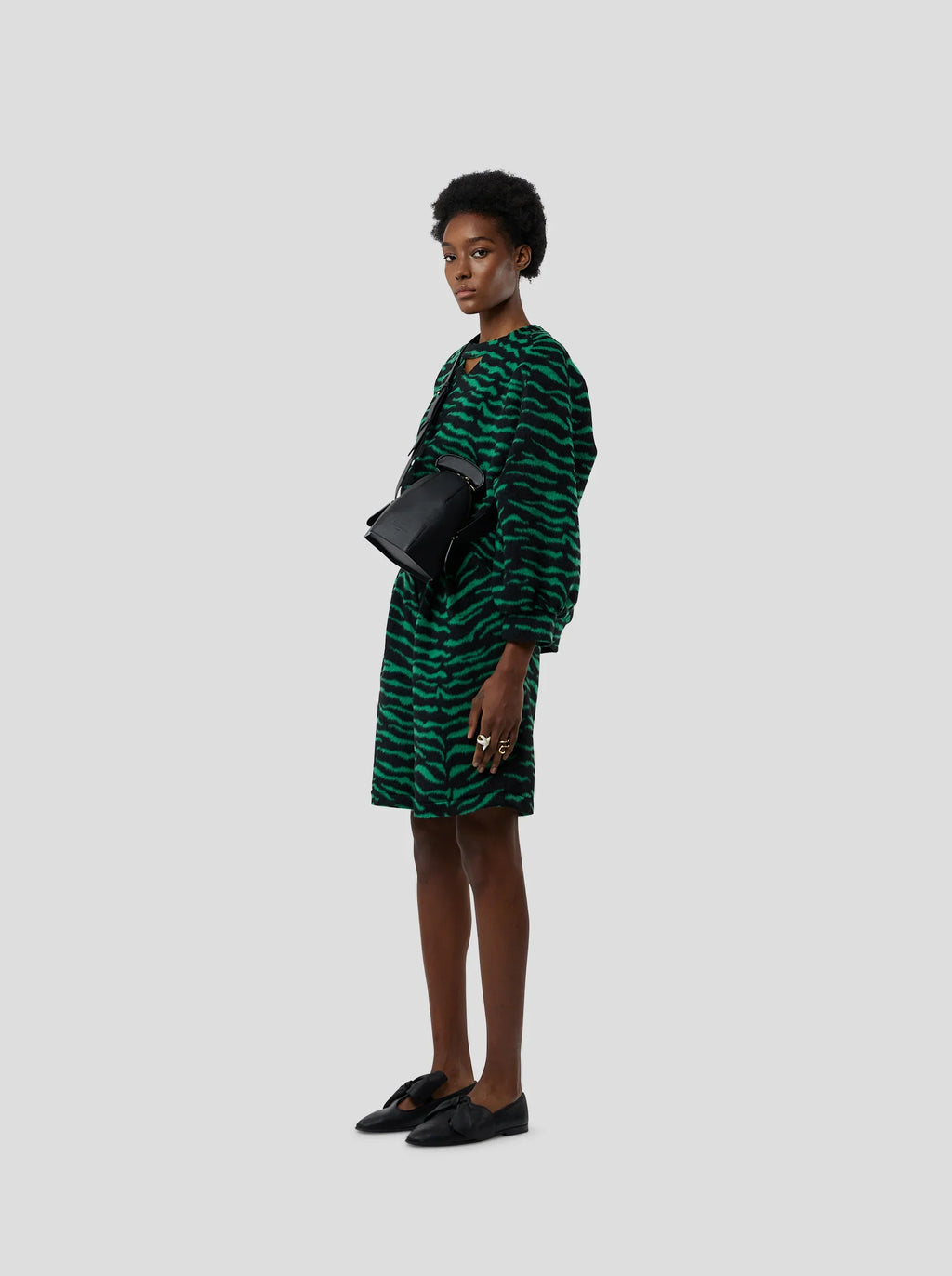 Short Moor In Forest Green Zebra Wool