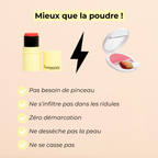 Pomponne fantastick baume et blush orange mieux que poudre