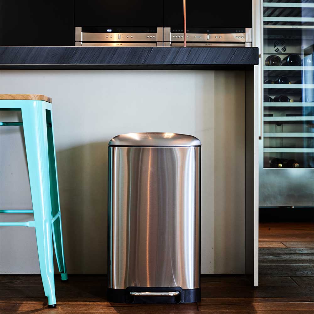 Poubelle À Pédale Inox Greenwich - 40L - Argent