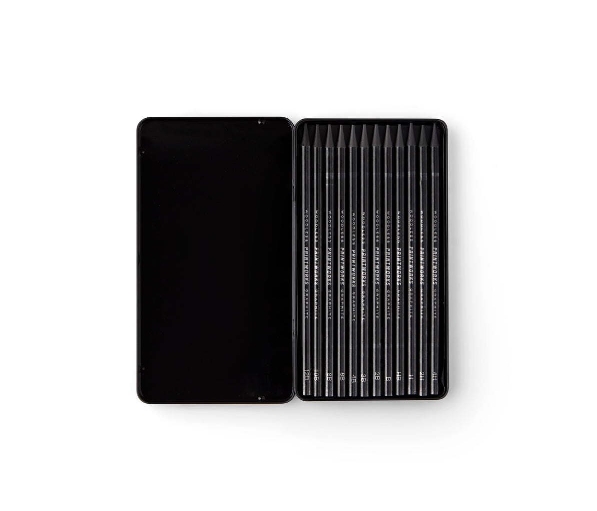 Printworks - 12 Crayons De Couleur - Graphite