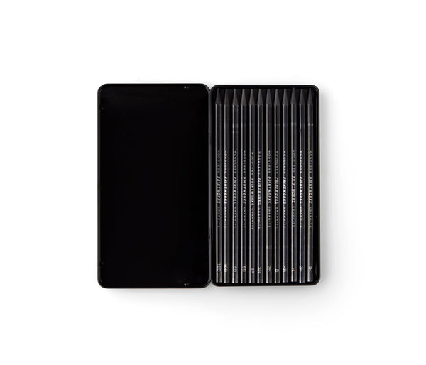 Printworks - 12 Crayons De Couleur - Graphite