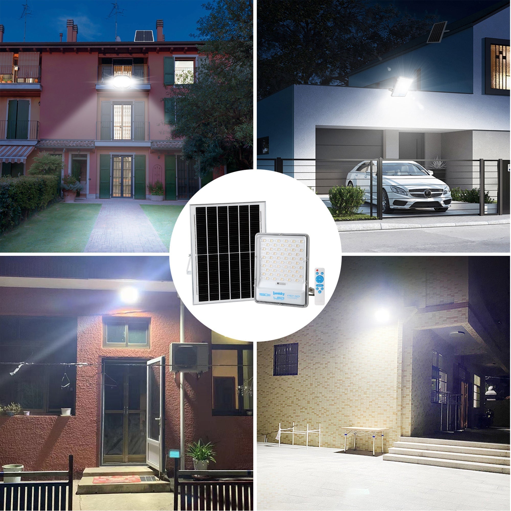 Titan - Projecteur Solaire - Aluminium - Noir