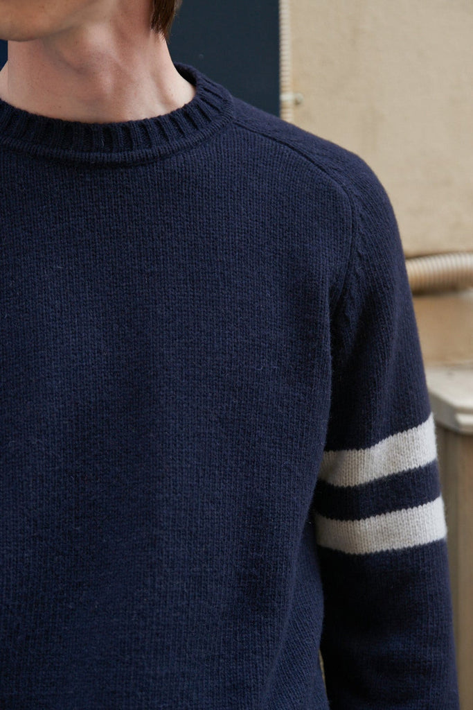 Pull Cino - Navy/Ecru