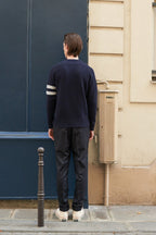 Pull Cino - Navy/Ecru