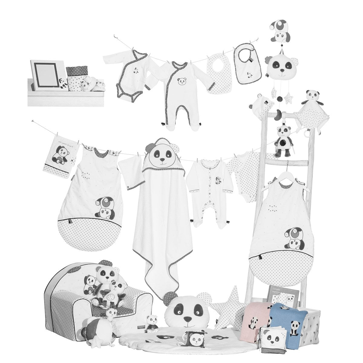 Doudou Mouchoir En Velours Blanc