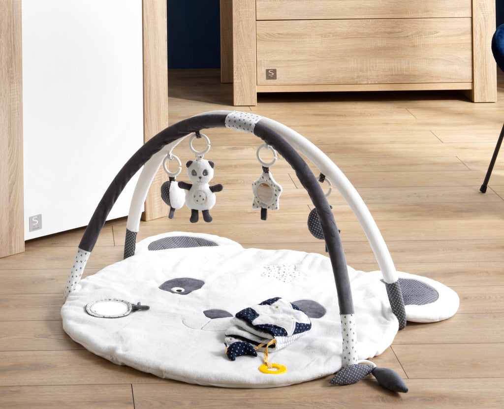 Tapis D'Éveil 100X80Cm En Velours Blanc