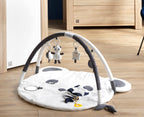 Tapis D'Éveil 100X80Cm En Velours Blanc