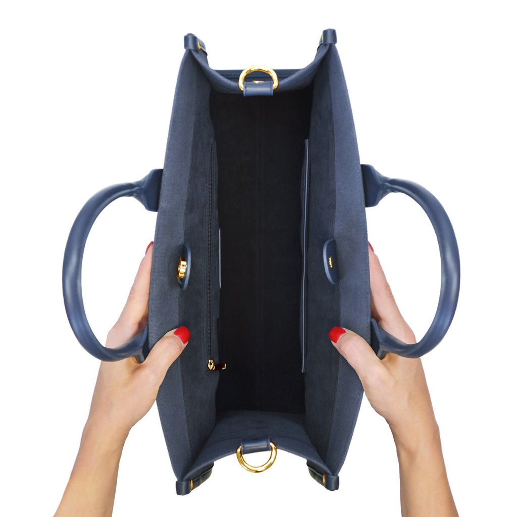 Sac À Main Cabas Quartier Latin - Bleu Marine