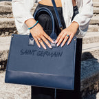 Sac À Main Cabas Quartier Latin - Bleu Marine