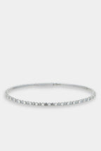 Bracelet Jonc Flexible"Catherine" D0,50/21 - Or Blanc 375/1000