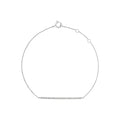 Bracelet "Barette Lovely" Diamant 0,08/25 - Or Blanc