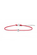 Bracelet Corde "Mon Délicat" Rouge D0,05/1