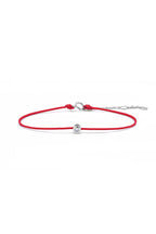 Bracelet Corde "Mon Délicat" Rouge D0,05/1