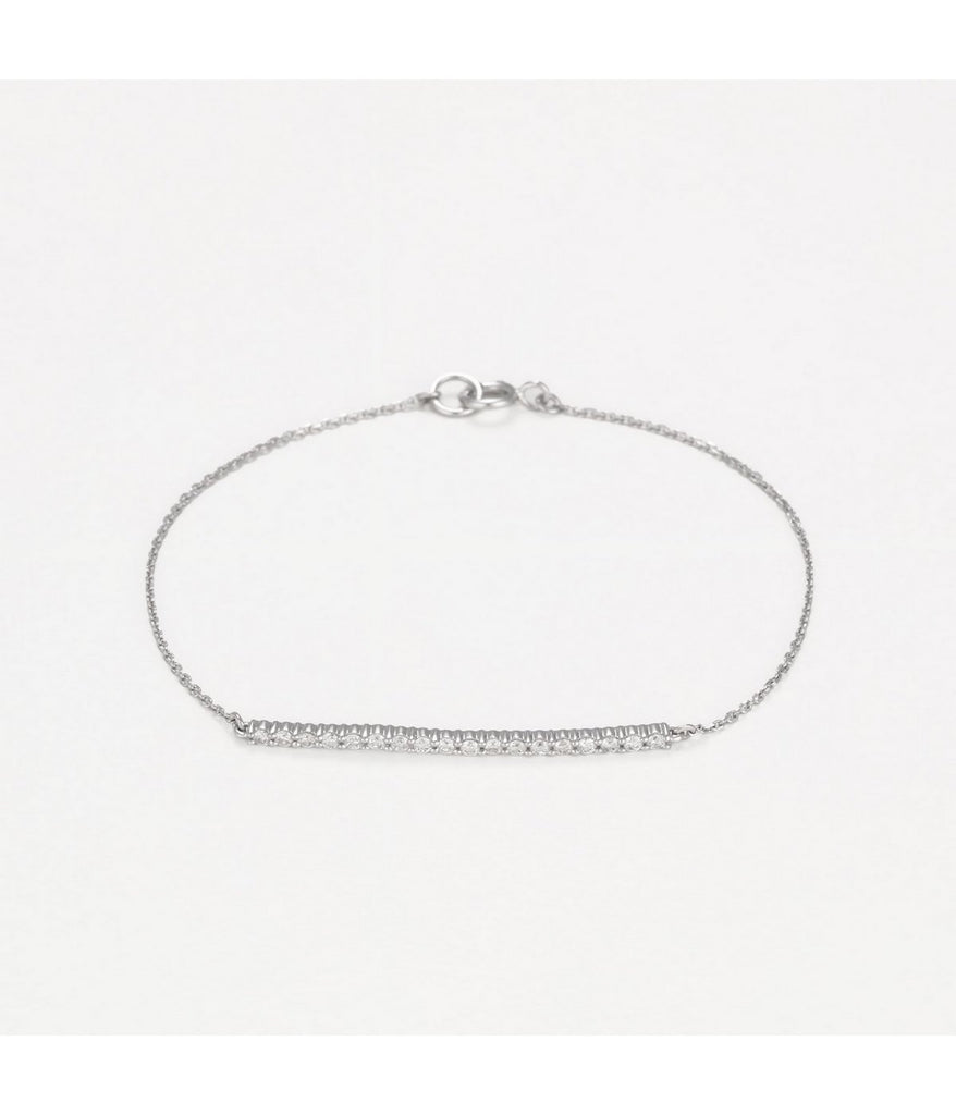 Bracelet "Chemin De Lumière" - D0,25/18 - Or Blanc