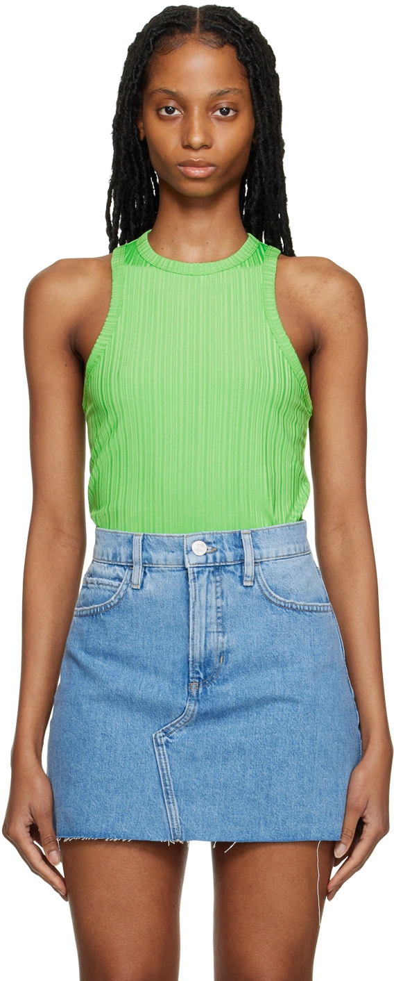 Top Racer Tank - Bright Peridot