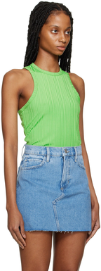 Top Racer Tank - Bright Peridot