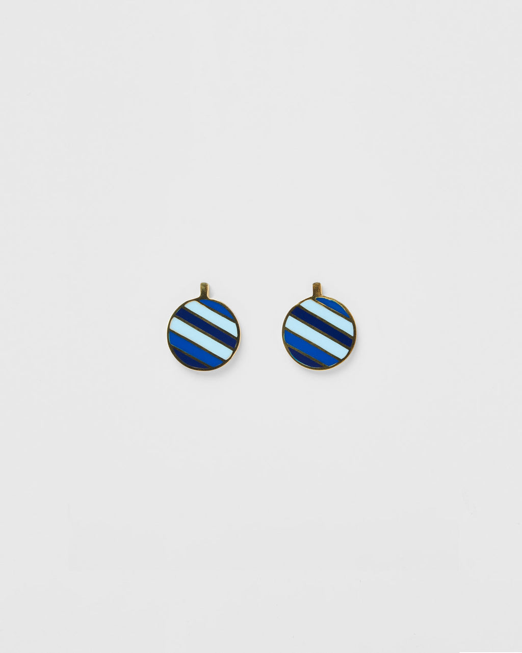 Boucles D'Oreilles Rainbow - Gold Blue