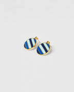 Boucles D'Oreilles Rainbow - Gold Blue