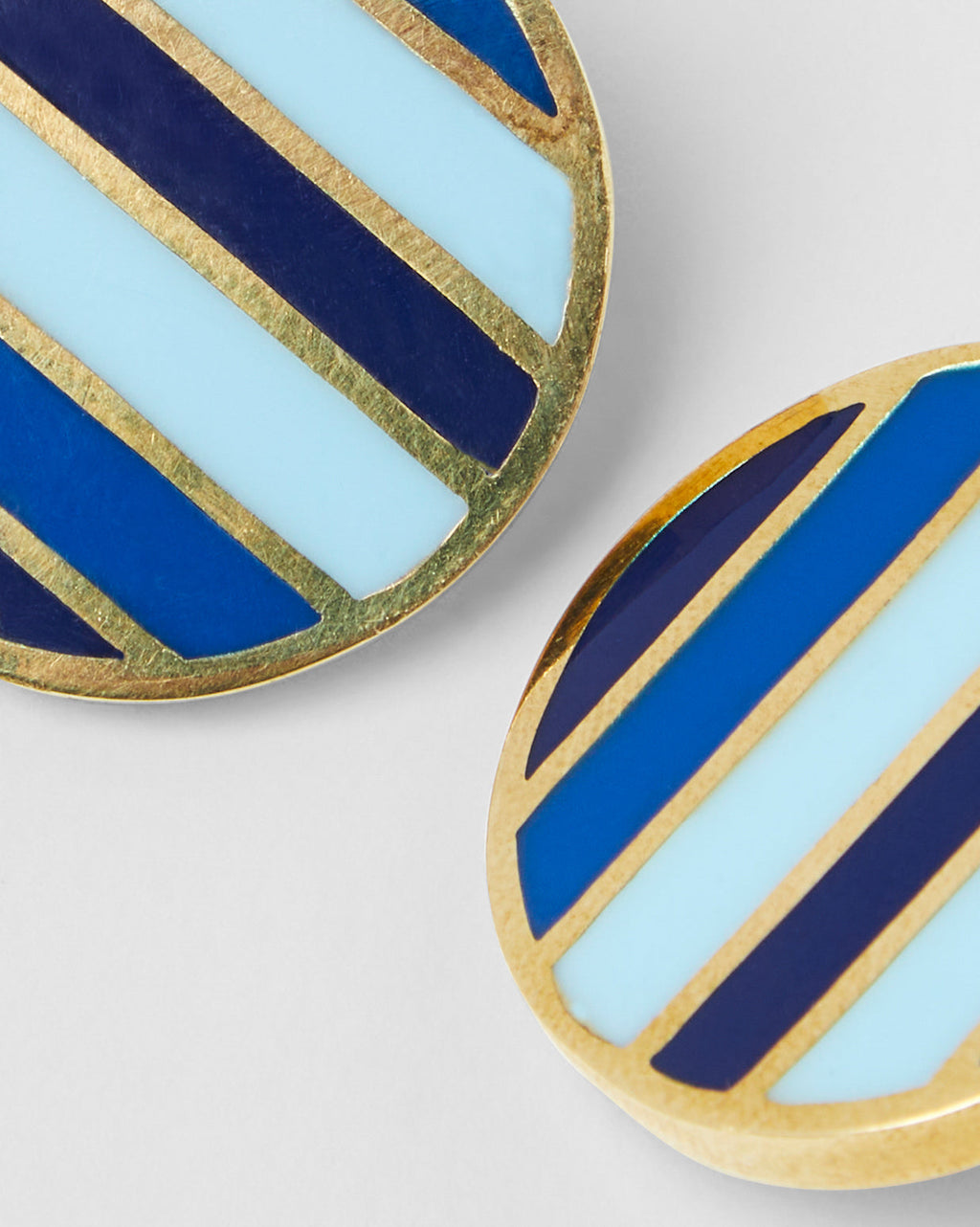 Boucles D'Oreilles Rainbow - Gold Blue