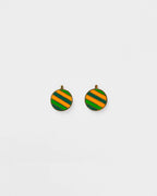 Boucles D'Oreilles Rainbow - Gold Green