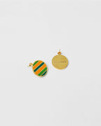Boucles D'Oreilles Rainbow - Gold Green