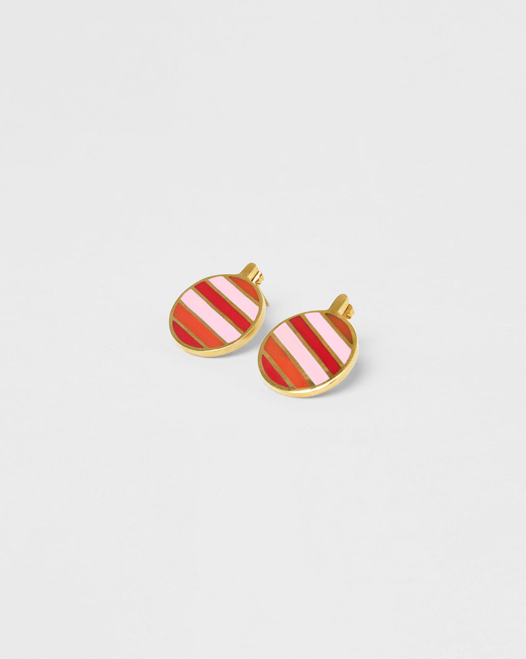 Boucles D'Oreilles Rainbow - Gold Pink