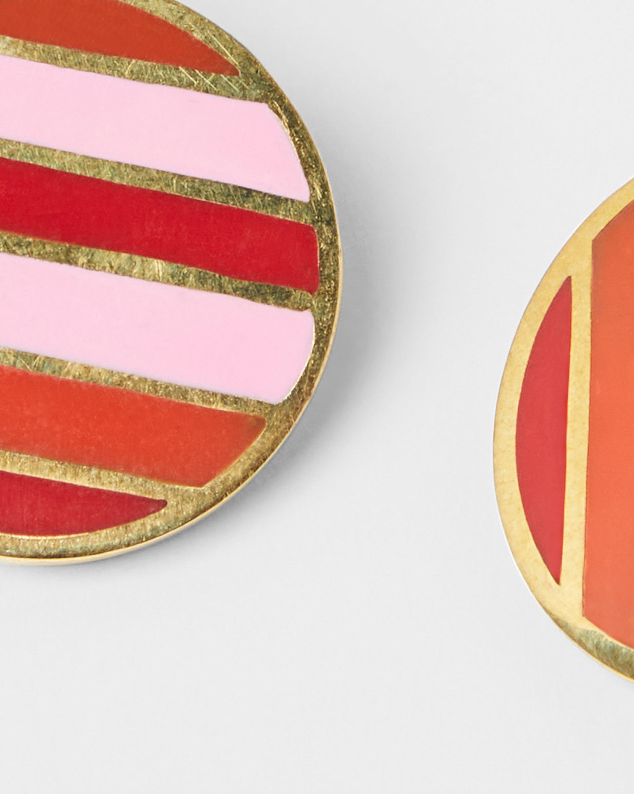 Boucles D'Oreilles Rainbow - Gold Pink