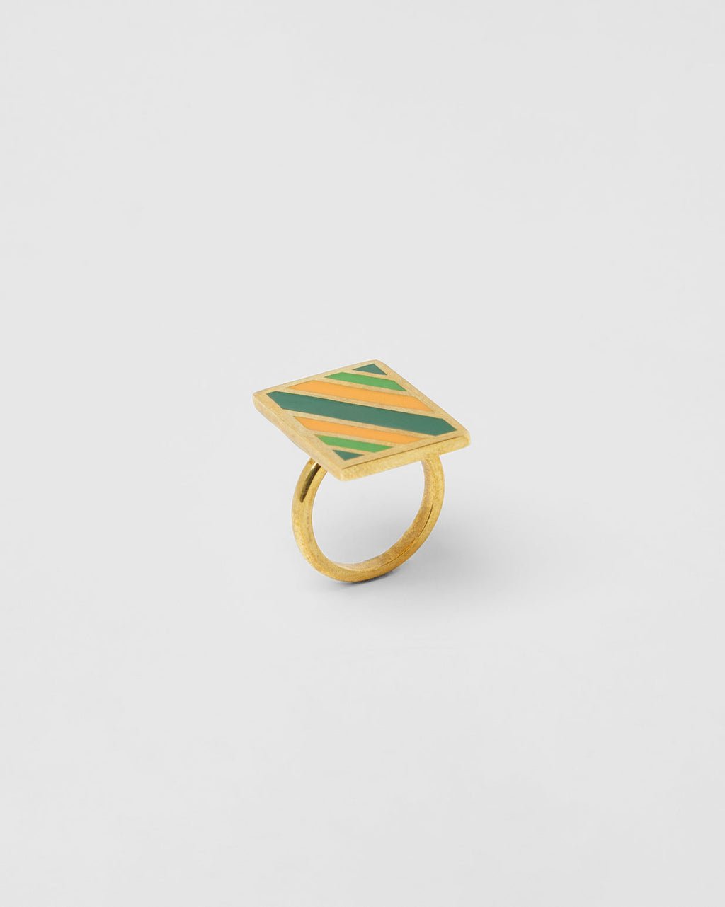 Bague Rainbow (Cc) - Gold Green