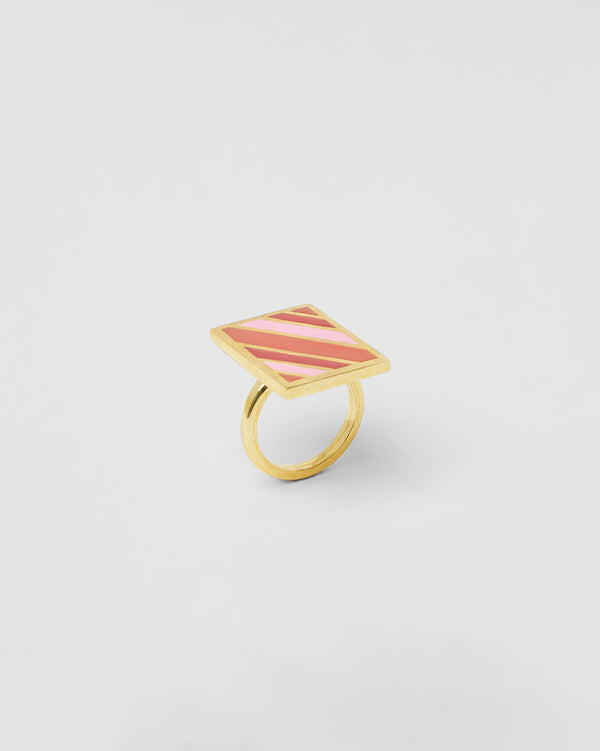 Bague Rainbow (Cc) - Gold Pink