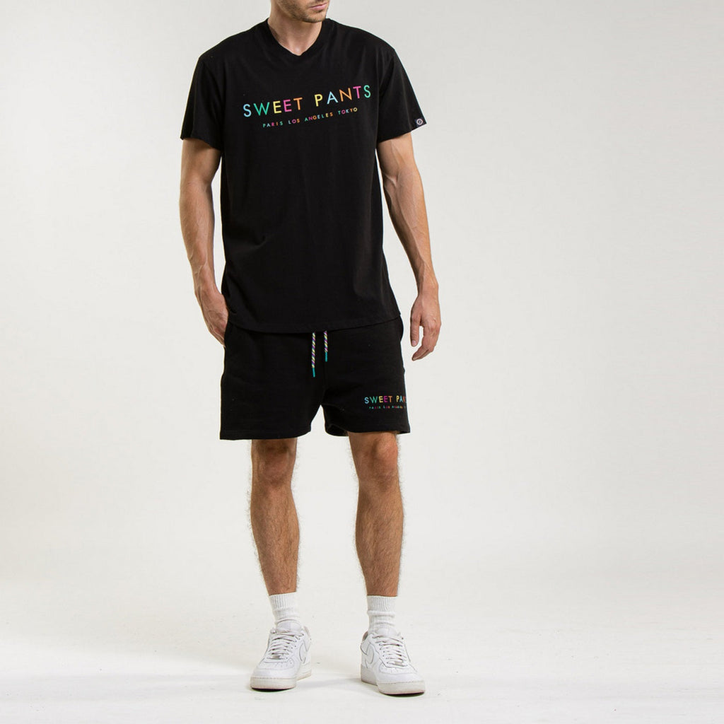 Tee-Shirt Rainbow - Black - Mixte