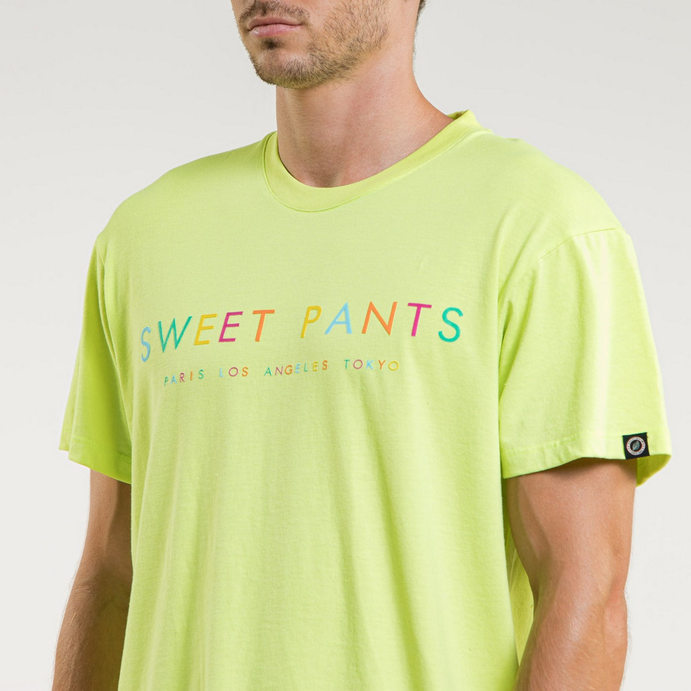 Tee-Shirt Rainbow - Neon Yellow - Mixte