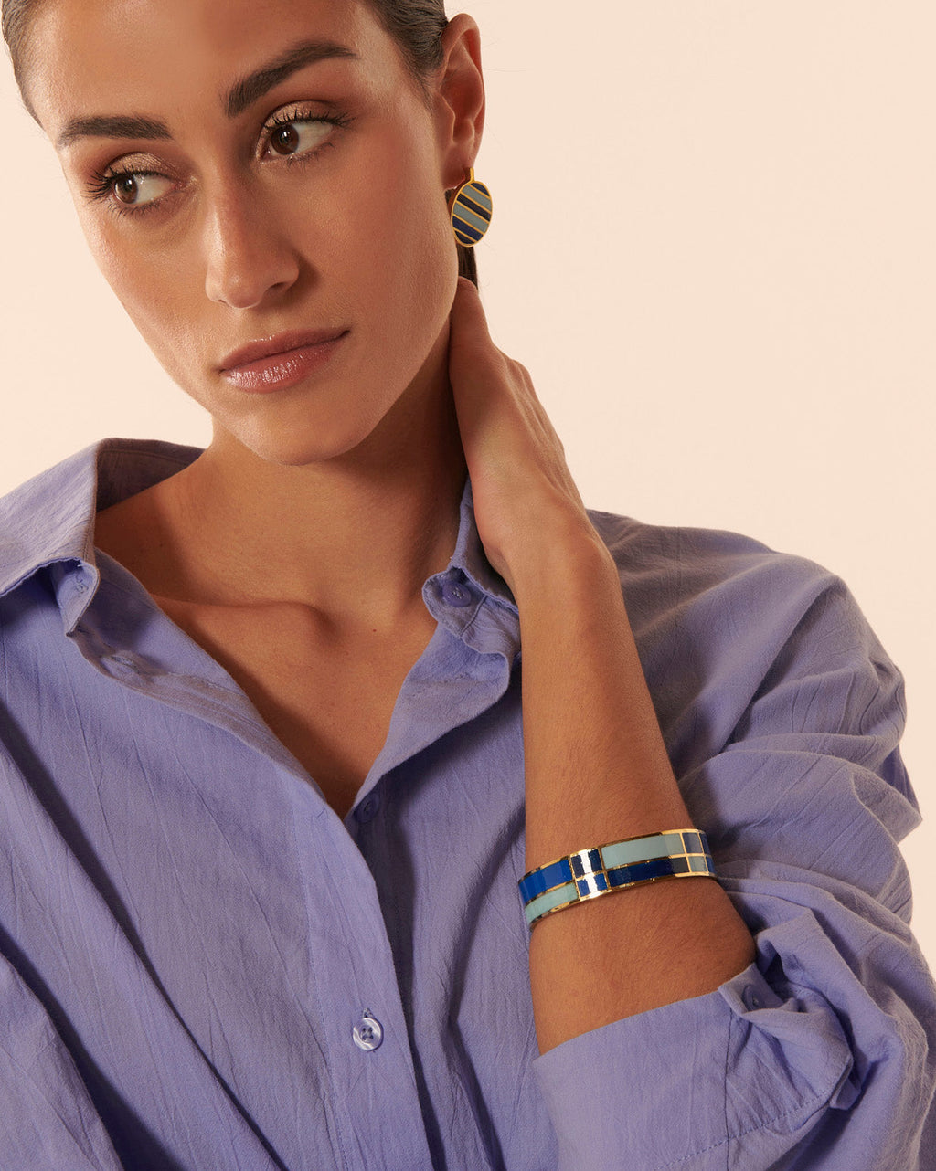 Bracelet Rainbow (Cc) - Gold Blue