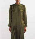 Chemise Raw Edge Double Pocket - Rich Military