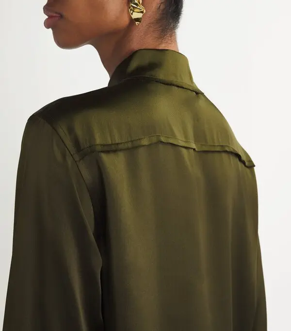Chemise Raw Edge Double Pocket - Rich Military