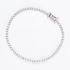 Bracelet " Rivière 1 Carat" Diamant :1Ct/70 - Or Blanc