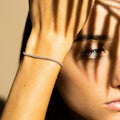 Bracelet " Rivière 1 Carat" Diamant :1Ct/70 - Or Jaune