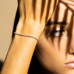 Bracelet " Rivière 1 Carat" Diamant :1Ct/70 - Or Jaune