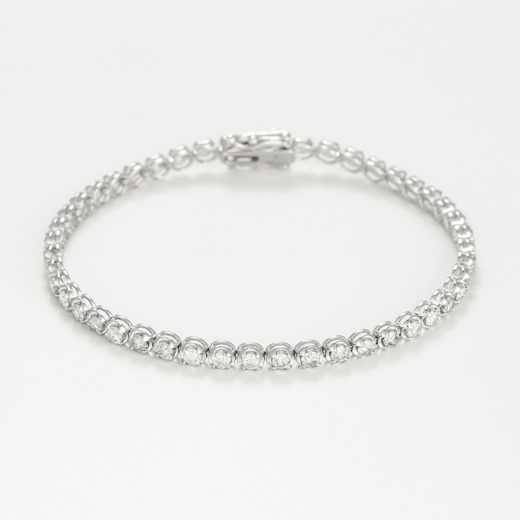 Bracelet Rivière 3 Carats D3/46 - Or Blanc