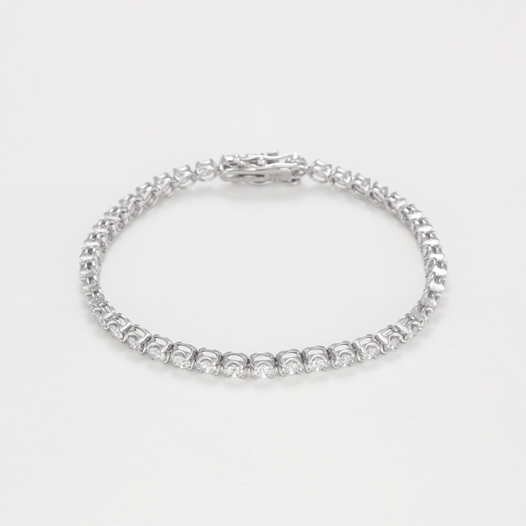Bracelet "Rivière 4 Carats" D4/42 - Or Blanc 375/1000