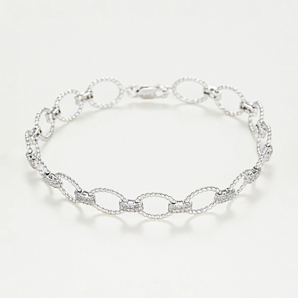 Bracelet Riviére "Encadenada" 0,50Ct/168 - Or Blanc