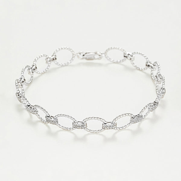 Bracelet Riviére "Encadenada" 0,50Ct/168 - Or Blanc