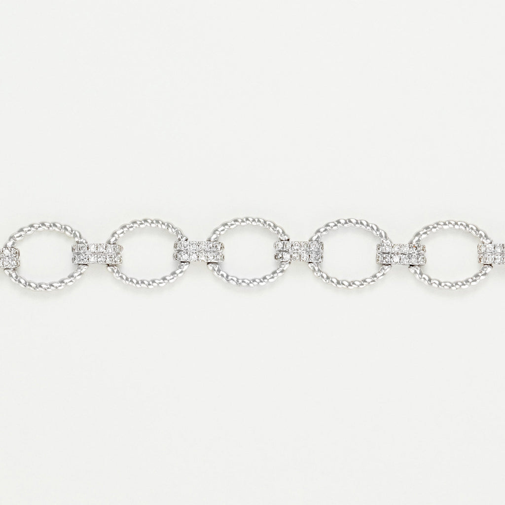 Bracelet Riviére "Encadenada" 0,50Ct/168 - Or Blanc