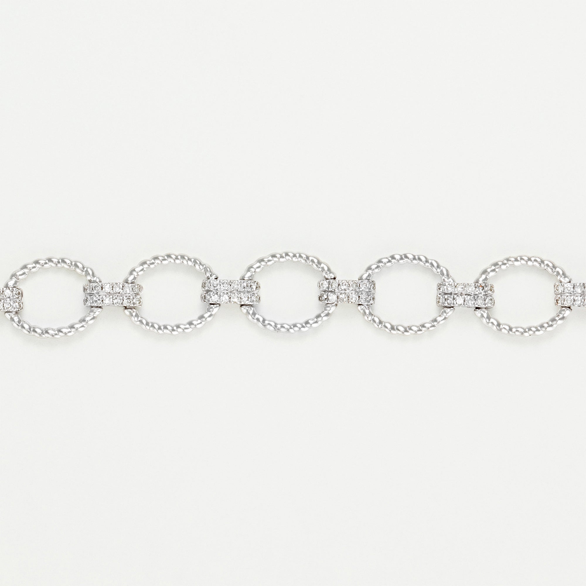 Bracelet Riviére "Encadenada" 0,50Ct/168 - Or Blanc