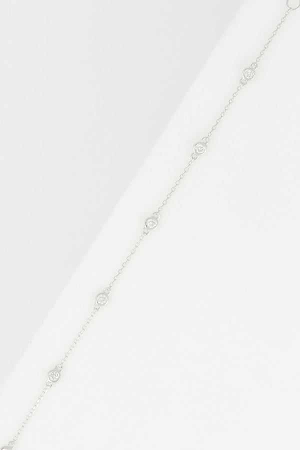 Bracelet "Serket" D0,20/7 - Or Blanc 375/1000