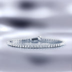 Bracelet"Sublime Rivière" Or Blanc 375/1000 D1,040/86