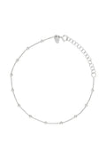 Bracelet Chaîne Boule En Or Blanc 375/1000
