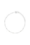 Bracelet Chaîne Boule En Or Blanc 375/1000