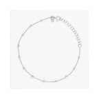 Bracelet Chaîne Boule En Or Blanc 375/1000