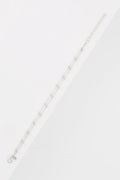 Bracelet Double Chaîne Boules En Or Blanc 375/1000