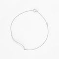 Bracelet "Amya" D0,10/29 - Or Blanc 375/1000